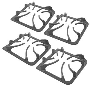 (4 pcs) for Frigidaire Gas Stove Burner Square Grate Kenmore Gas Range Stove Burner Grates Parts Replacement, Burner Pot Holder Cast Iron Grate，Gas Cooktop Parts Stove Top Grate