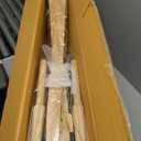 Casual Home Director's Chair ,Natural Frame/Black Canvas,30" - Bar Height