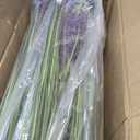 Jexine 2 Pieces Faux Plants Outdoor 4 ft Tall Artificial Lavender Plant Potted Artificial Lavender Faux Greenery Floor Flowers for Housewarming Gift House Garden Bathroom Lobby Outdoor