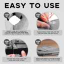 Inflatable Dog Cone Collar-Enhanced Anti-Licking Protective Cone with Adjustable Strap-Soft Dog Donut Collar Recovery Cone for Pets After Surgery(Grey, M) (M(Neck:8''-11''))