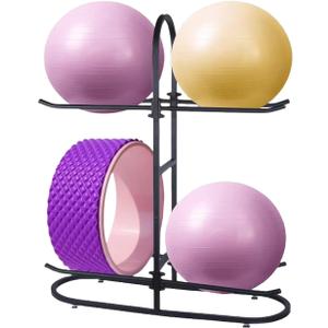 Stabilising Ball Rack,Exercise Ball Holder,Medicine Ball Rack and Yoga Ball Storage Suitable for Stability Ball,Yoga Mats Home Gym and Commercial Gym
