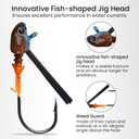 Pristis Jig Head Fishing Lures for Freshwater Saltwater, Weedless Swim Jig Teasers with Sharp Hooks & Exquisite Coating, Pre-Rigged Vibrating Swimbaits Kit Gear for Bass Crappie Walleye Trout Pike