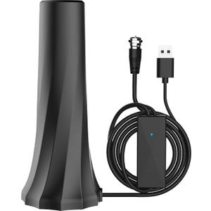 2026 Upgraded TV Antenna for Smart TV, Digital Antenna for Local Channels, 2300+ Miles Range TV Antenna Indoor with 360 Signal Strongest Booster, Supports 1080P 4K Reception HD