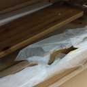 RowyPoey Solid Wood Bench, 39" Farmhouse Entryway Bench with Shoe Storage