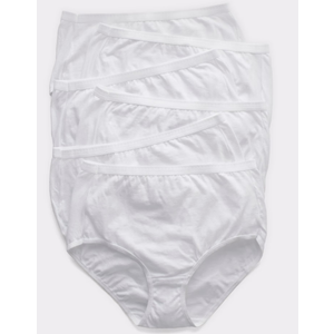 Hanes Ultimate women's 6pack Breathable Cotton Panty Briefs, White, White, White, White, White, White, 11 US