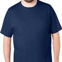 KingSize Men's Big & Tall Shrink-Less Lightweight Crewneck T-Shirt 7X-Large Tall, Navy