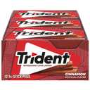 Trident Cinnamon Sugar-Free Chewing Gum, 12 Packs of 14 Pieces (168 Total Pieces)
