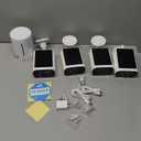 Solar Security Cameras Wireless Outdoor, No Monthly Fee, 4-Camera Bullet Home Security System with Base Station, 2K Video, Local Storage, PIR Motion Alerts, Color Night Vision, Active Siren