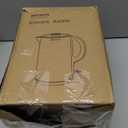 Electric Kettles Stainless Steel for Boiling Water, Double Wall Hot Water Boiler Heater, Cool Touch Electric Teapot, Auto Shut-Off & Boil-Dry Protection, 120V/1200W, 1.7 Liter (Black)