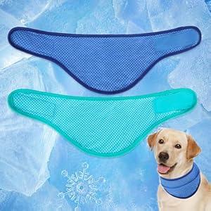 EXPAWLORER Dog Cooling Bandana - 2 Pack Instant Chill Out Pet Scarf Adjustable, Summer Outdoor Ice Neck Cooler, Prevent Sunstroke for Small Medium Large Breeds (Navy Green, XL) EXPAWLORER Dog Cooling Bandana - 2 Pack Instant Chill Out Pet Scarf Adjustable, Summer Outdoor Ice Neck Cooler, Prevent Sunstroke for Small Medium Large Breeds (Navy Green, XL)