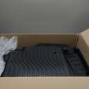 Auxko All Weather 3 Row Floor Mats for Jeep Grand Cherokee L 2021-2024 2025 6 Seat(2nd Row Bucket Seat Without Center Console) TPE Floor MatS Liners Black