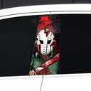 Halloween Cars Body Horror Sticker, Halloween Car Center Pillar Decals,Classic Horror Movie Characters Peeking Decal Michael Myers Scary Child Vinyl Stickers (Mask Man)