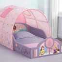 Delta Children - Disney Princess Sleep and Play Toddler Bed with Tent, Purple/Pink