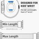 OWKEY Braided Solo Loop Compatible with Kids Apple Watch Band, Stretchy Breathable Strap with Easy Buckle for iWatch Series 9 8 7 6 5 4 3 SE SE2 SE3 Girls Boys Small Wrists