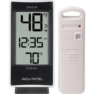 AcuRite 02059M Digital Thermometer with Indoor and Outdoor Temperature,White (Dual-Sensor Thermometer)