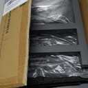 Metal Raised Dog Bowl, 10" Height Tall Elevate Dog Feeder Stand with 2 Stainless Steel 42oz Bowls & 16x24 Non-Slip Mat  Stronger Dogs Food & Water Bowl Stand (Grey)