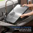 Stainless Steel Cutting Board, Double Sided Steel Cutting Boards for Kitchen, Stainless Steel/Wheat Straw Food-Grade Large Board for Meat, Non Toxic Cutting Board 1510