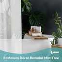 BigFoot Clear Shower Curtain Liner - 72x72 Odorless Plastic with Magnets, Washable Long Bathroom Curtain - Premium PEVA Waterproof Bath Shower Liner, Rust-Proof Bathroom Essentials