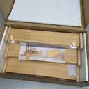 Spice Rack Kitchen Cabinet Organizer- 3 Tier Bamboo Expandable Display Shelf Yellow