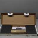 Delta Faucet 24-Inch Reversible Linear Shower Drain Trim in Champagne Bronze