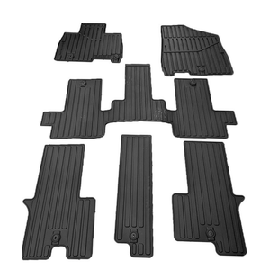 All Weather Floor Mats for 2022-2025 2026 Kia Carnival 8-Seater(Not for Hybrid & Prestige Models)(Not for 2025 Hybrid) for Kia Carnival Floor Mats Liners & Cargo Liner & Backrest Mats Accessories