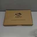 PHOEPET Reflective Dog Harness Large Breed Adjustable No Pull Vest with with Handle 2 Metal Rings 3 Buckles [Easy to Put on & Take Off](L, Black)