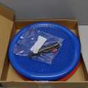 Silipull 2 Pcs Wiggle Seat Inflated Wobble Cushion Flexible Balance Disc with Air Pump for Core Stability Strengthening Improving Posture Physical Exercise(Blue and Red)