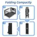 Pamo Babe Portable Playpen Foldable Playard Portable Crib for Baby and Toddlers