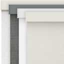 AOSKY Linen Roller Blinds Shades for Indoor Windows Pull Down Cordless Blackout Black Out Window Shade 32 Inch Blinds for Home Beige