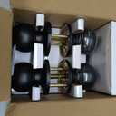 BESTTEN 4 Pack Door Knob with Lock and Key, Keyed Different Entry Door Knob, for Entrance and Front Door, Matte Black