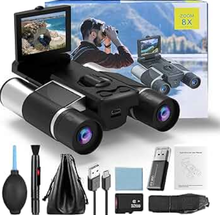 Generic Digital Binoculars with 40MP Camera | 10x Optical Zoom | 8X Digital Zoom | 2.5K Videos | HD Quality | Ideal for Concerts, Bird Watching, and Outdoor Adventures 
