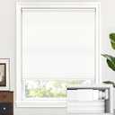 LazBlinds No Drill Cordless Cellular Shades, 30" W × 48" H, White
