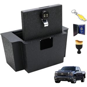XDeer Automotive Center Consoles Hundgun, Safe for car Compatiblewith 2022-2034 Chevy Silverado/GMC Sierra 1500, 4 Digit Combination Lock., CP1346-1231