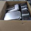 Commercial Deep Fryer 20.7Qt/20L Dual Tank Deep Fryers with Baskets 0.8mm Thickened Stainless Steel Electric Countertop Fryer with Adjustable Temperature, 1700w x2, 110v