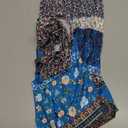 CHICGAL Summer Dresses for Women Beach Cover Ups Strapless Boho Floral Print Sundress (Medium)