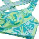 Hurley Girls' Girls' Bikini 2-piece Swim Suit (14, Turquoise Waves)