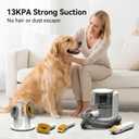 Pet Grooming Vacuum, 5-in-1 Dog Grooming Vacuum for Shedding Grooming, 500W 13kPa Suction, 59dB Low Noise, 1.5L Dust Cup, 3 Suction Levels, Clipper & Grooming Tools for Dogs and Cats