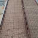 6 Panel Bamboo Room Divider and Folding Panel Screen,Bamboo Panel Divider for Room Separation,Brown,67" H x 92.1" W