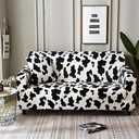 HOOBUY Printed Sofa Cover Stretch Couch Covers Patterned Loveseat Slipcovers for 2 Seater Cushion Couch Love Seat Set (BD, 2 Seater/Loveseat)