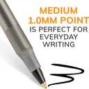 BIC Round Stic Xtra Life Black Ballpoint Pens, Medium Point (1.0mm), 12-Count Pack of Bulk Pens, Flexible Round Barrel for Writing Comfort, No. 1 Selling Ballpoint Pens