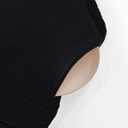 Womens Crop Tank Tops Seamless Yoga Sports Bra Padded Workout Halter Neck Camisole with Built in Bra (Black, M)