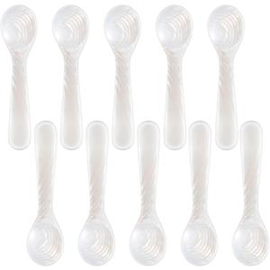 Patelai 40 Pieces Set of Caviar Spoons Mother of Pearl Spoons with Handcraft Round Handle for Caviar, Egg, Ice Cream, Coffee, Kitchen, Restaurant Serving for Valentine Favors (7cm/2.75 Inch)
