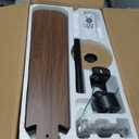 Ceiling Fans with Lights and Remote Control 52 Inch, 6 Speeds, 5 Blades, 2844 LM, 3CCT Dimmable LED, Reversible DC Motor, Black Quick-Fit Low Profile Ceiling Fan for Bedroom Living Room Indoor Outdoor