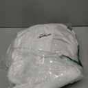 jinchan White Linen Textured Curtains 84 Inches Long 2 Panels Sets for Living Room Grommet Top Light Filtering Window Drapes for Bedroom