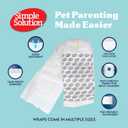 Simple Solution Disposable Male Wraps, Absorbent Leak Proof Belly Bands for Dogs, Incontinence Aid, Puppy Training, Marking Control, and Travel Protection, Toy Dogs, 9-14 Inch Waist, 30 Count