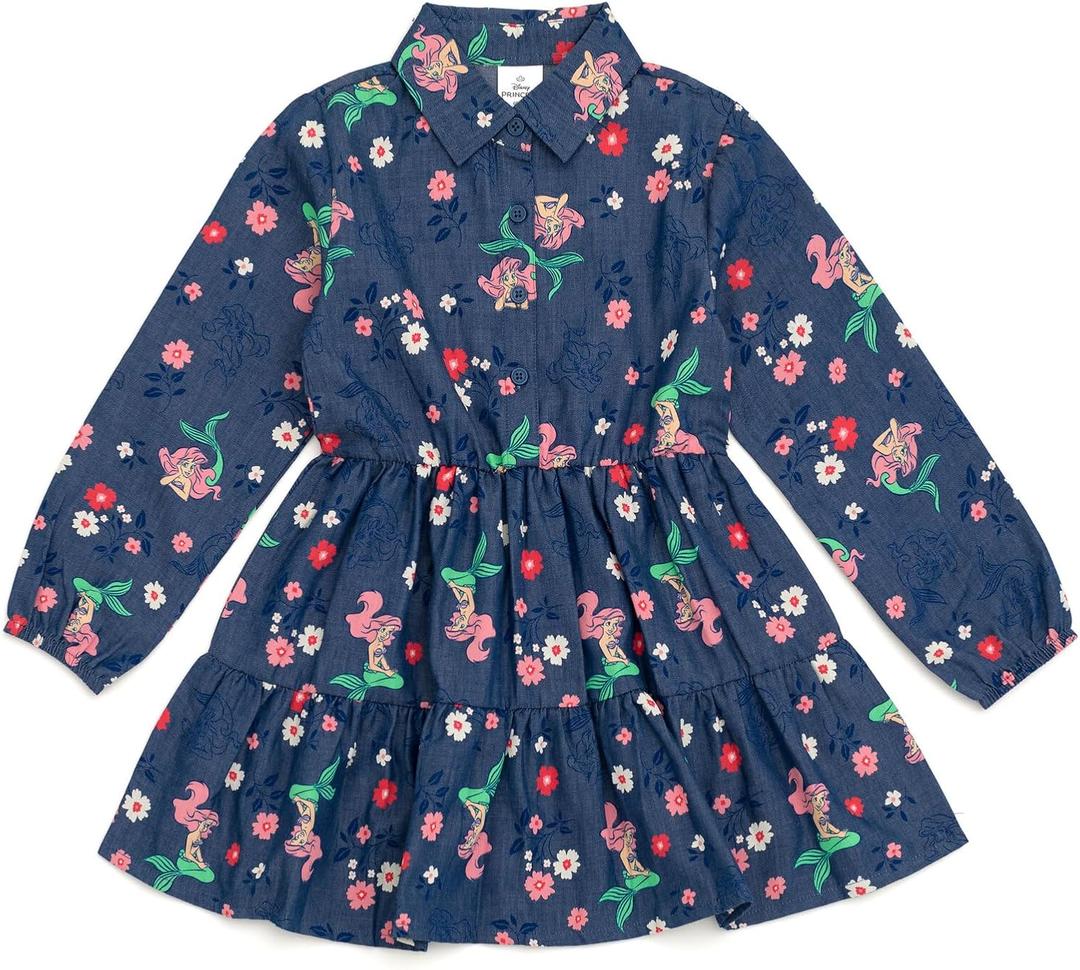 Disney Girls' Tiered Dress Toddler to Big Kid