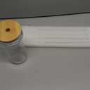 DWTS DANWEITESI Glass Cups with Lids and Straws,24 oz Smoothie Cup with Lid and Straw-Boba Mason Jar,Matcha Cup Wide Mouth Reusable Drinking Glasses,Iced Coffee Cups Glass,Vasos De Vidrio4 Pack