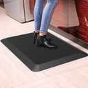 1" Extra Thick Anti Fatigue Floor Mat,Kitchen Mat, Standing Desk Mat  Comfort at Home, Office, Garage - Advanced PU Foam - NOT PVC (Black, 40" L x 20" W)
