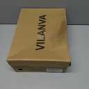 Vilanva Platform Slippers for Women Cozy Fur Lined Slip on Mary Jane Winter Shoes Warm Comfy House Slippers for Indoor Outdoor (8.5, Taupe)