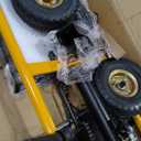 MMS Foldable Hydraulic Material Lift Winch Stacker, 450 Lbs 35.8" Max Lift w/ 9" Wheels 360 Swivel Casters, Pallet Truck Dolly, Fork Lift Table Cart, Pallet Jack, Removable Platform, Adjustable Forks